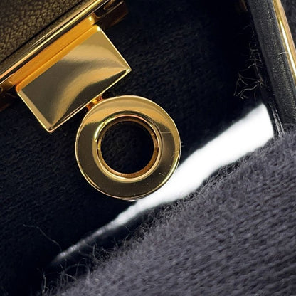 Hermes Bracelet Kelly Twist PM Black Gold Swift Ed T2