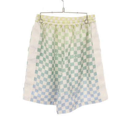 Louis Vuitton Pants Damier Gradient Printed Silk Shorts Shc