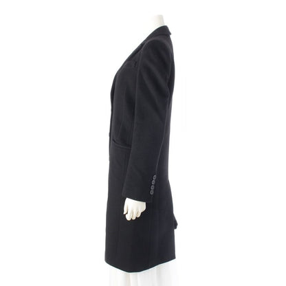 Gucci Wool Long Chester Coat Black 40