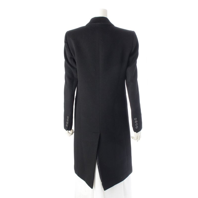 Gucci Wool Long Chester Coat Black 40