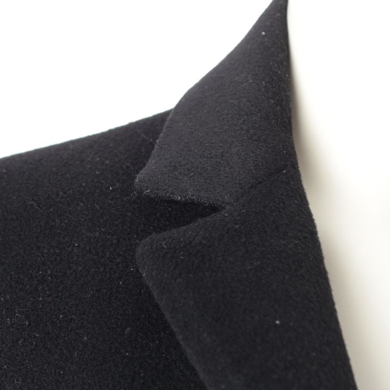 Gucci Wool Long Chester Coat Black 40