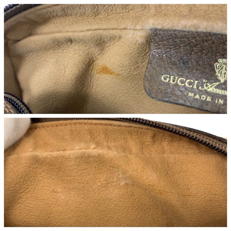 Gucci Vintage Sherry Line GG Supreme Canvas Clutch