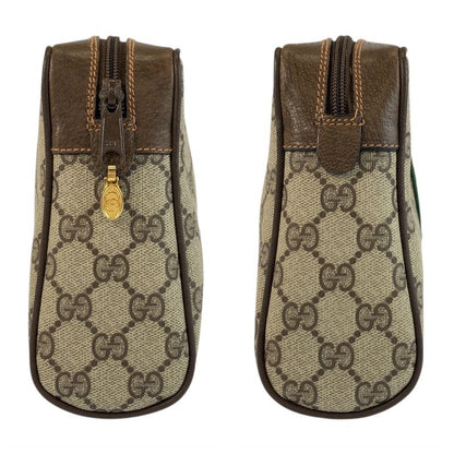 Gucci Vintage Sherry Line GG Supreme Canvas Clutch
