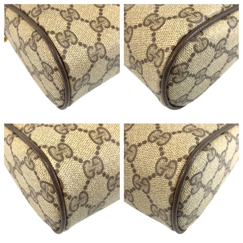 Gucci Vintage Sherry Line GG Supreme Canvas Clutch