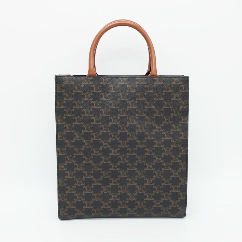 Celine Small Vertical Cover 2-Way Shoulder Bag Triomphe Brown