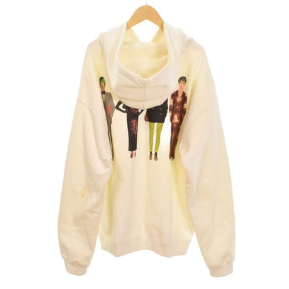 Gucci Hoodie Logo Print L Ivory