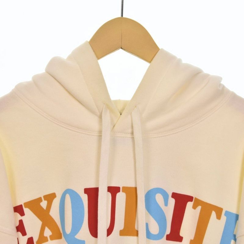 Gucci Hoodie Logo Print L Ivory
