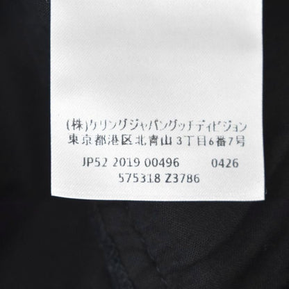 Gucci Cotton Drill Long Pants Side Line 48 Black
