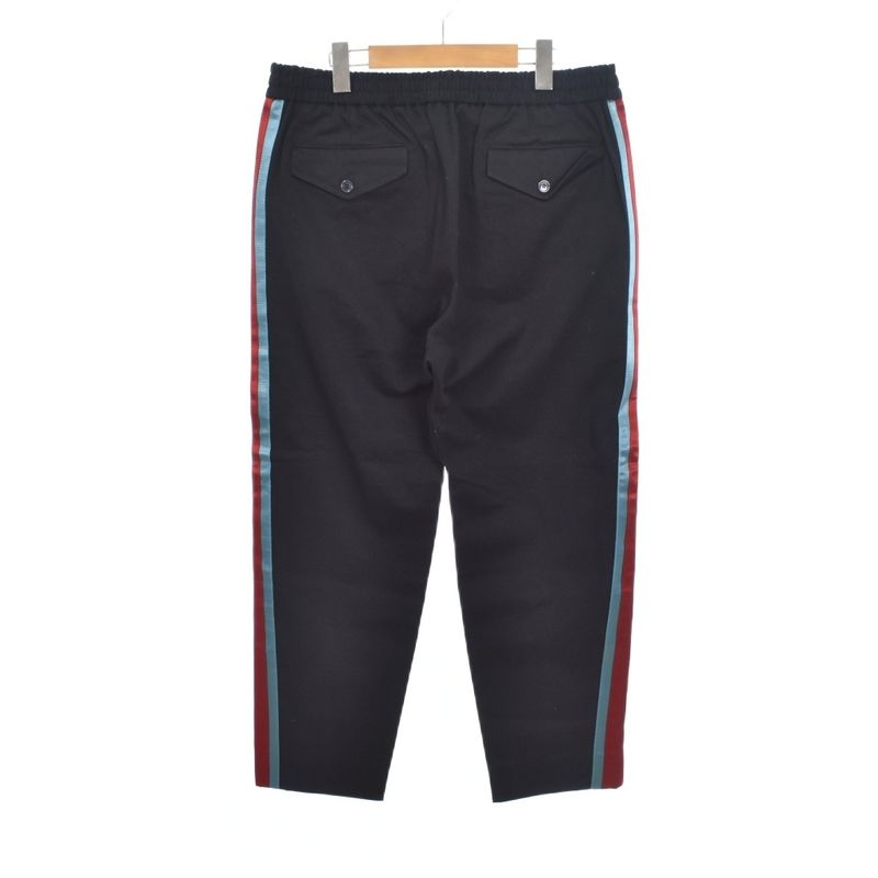 Gucci Cotton Drill Long Pants Side Line 48 Black