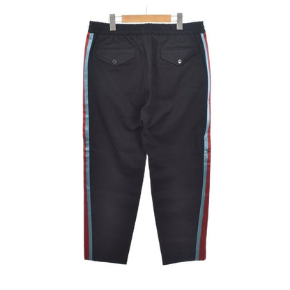 Gucci Cotton Drill Long Pants Side Line 48 Black