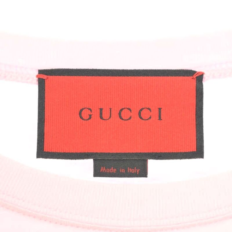 Gucci Taiga Printed T-Shirt Short Sleeve L Pink