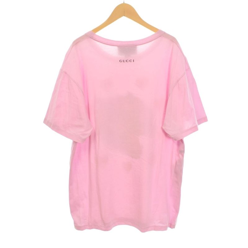 Gucci Taiga Printed T-Shirt Short Sleeve L Pink