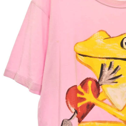 Gucci Frog Print T-Shirt Short Sleeve L Pink