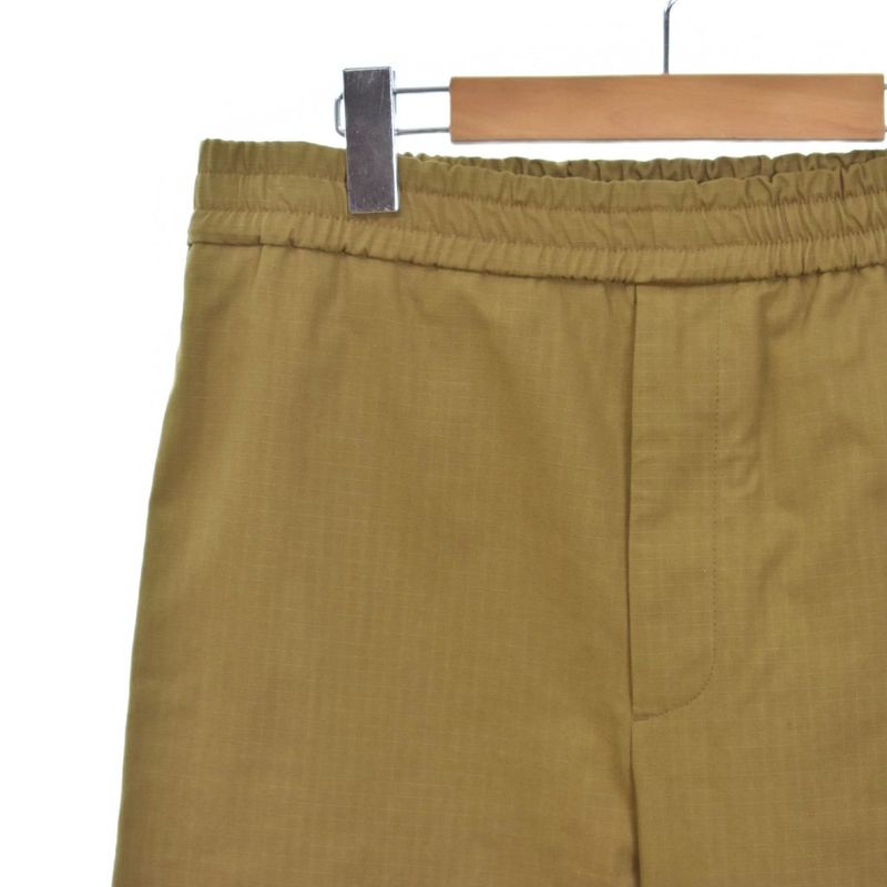 Gucci Logo Print Ripstop Cotton Nylon Easy Pants 46 Brown