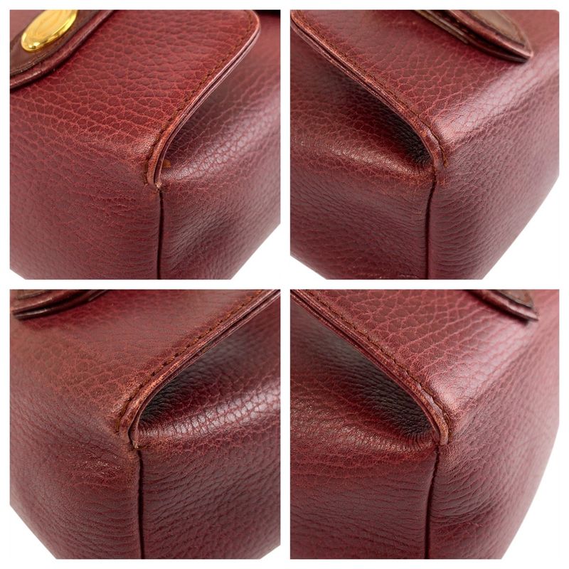 Cartier Mastline Trinity Bold Gold Leather Handbag Pouch