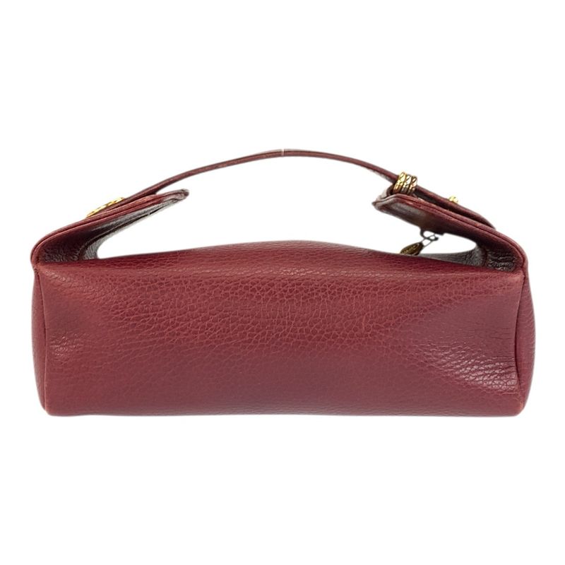 Cartier Mastline Trinity Bold Gold Leather Handbag Pouch