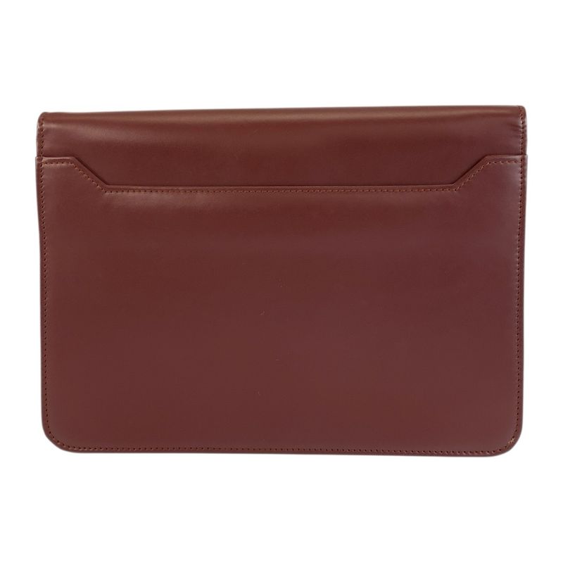 Cartier Vintage Must Line Bold Gold Leather Clutch
