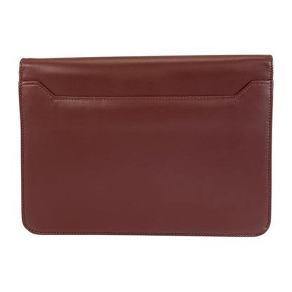 Cartier Vintage Must Line Bold Gold Leather Clutch