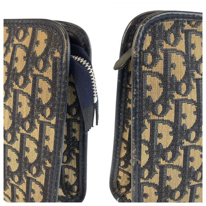 Dior Christian Trotter Navy Canvas Clutch