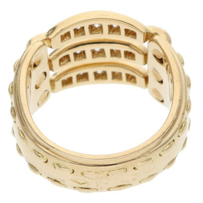 Hermes 18K Yellow Gold Diamond Ring 50