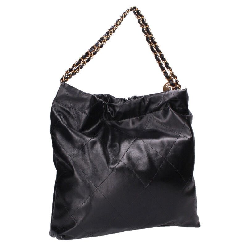 Chanel 22 Shiny Calfskin Chain Shoulder Bag