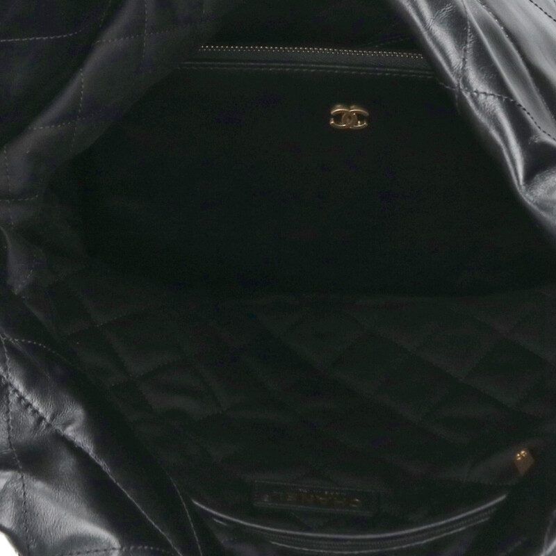 Chanel 22 Shiny Calfskin Chain Shoulder Bag