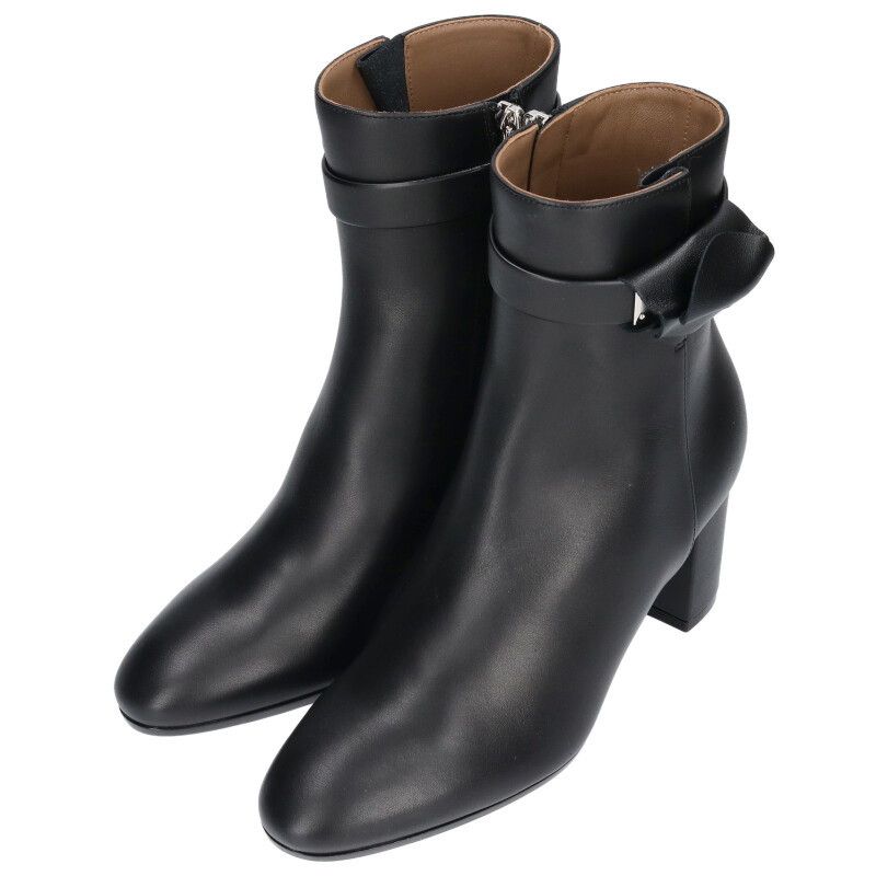 Hermes Saint Germain Kelly Buckle Leather Boots 35