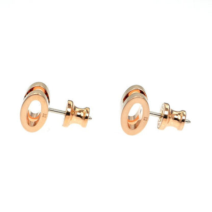 Hermes Earrings Pop Mini Pair Marron Glace Grey Rose Gold