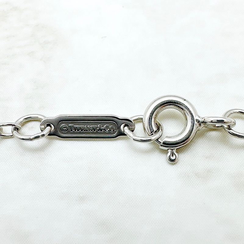 Tiffany & Co. Crown Key Diamond White Gold Necklace