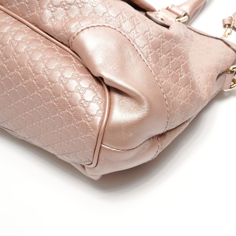 Gucci Shoulder Bag Micro GG Guccissima Leather Ski 2-Way