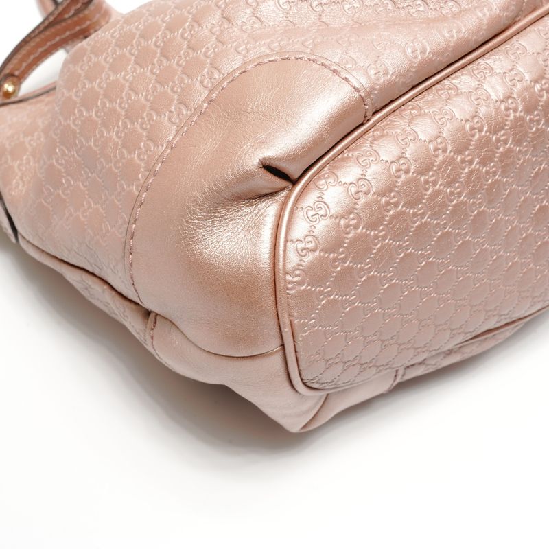 Gucci Shoulder Bag Micro GG Guccissima Leather Ski 2-Way