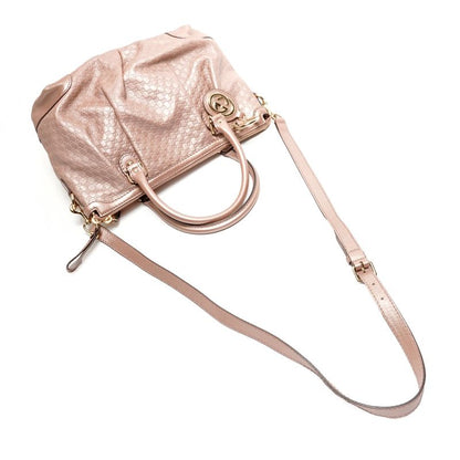Gucci Shoulder Bag Micro GG Guccissima Leather Ski 2-Way