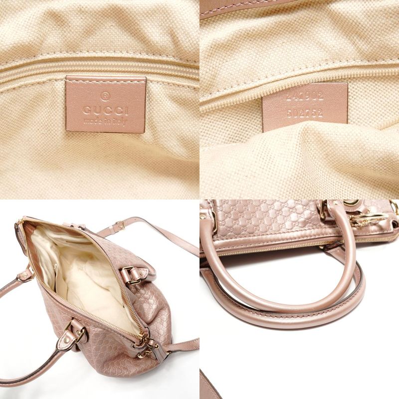 Gucci Shoulder Bag Micro GG Guccissima Leather Ski 2-Way