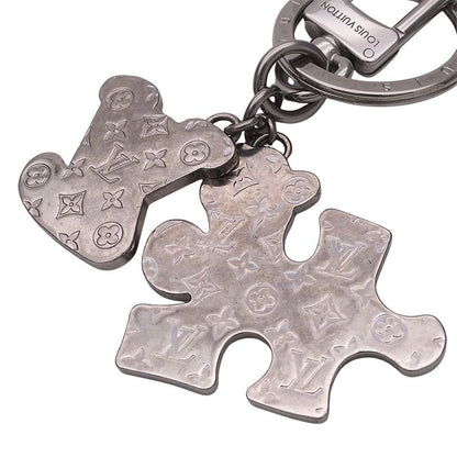 Louis Vuitton Key Holder Key Ring Porte Cles LV Puzzle Silver