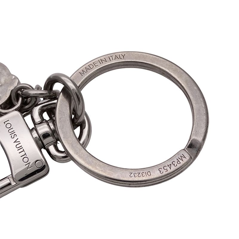 Louis Vuitton Key Holder Key Ring Porte Cles LV Puzzle Silver