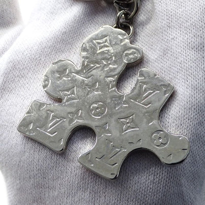 Louis Vuitton Key Holder Key Ring Porte Cles LV Puzzle Silver