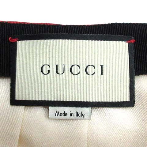 Gucci Flower Print Silk Pleated Long Skirt Multicolor 36