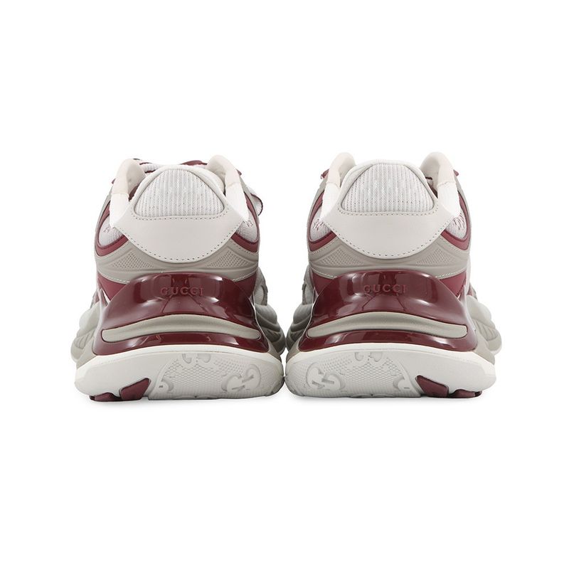 Gucci Sneakers 2.0 Mesh Leather Interlocking GG 1 2 Wine Red