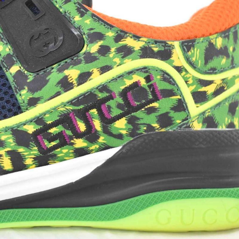 Gucci Dover Street Market Dsm Limited Ultra Pace Sneakers Leopard 9 Green