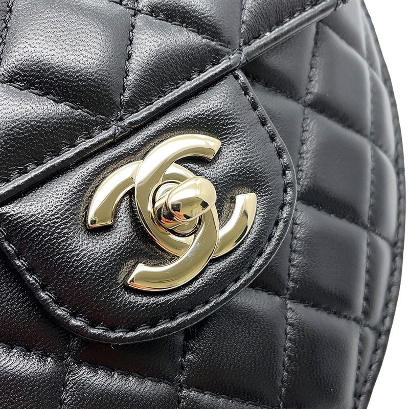 Chanel Chain Shoulder Bag Quilted Heart