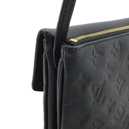 Louis Vuitton Monogram Empreinte Twice Shoulder Bag Pochette Noir Black Gold