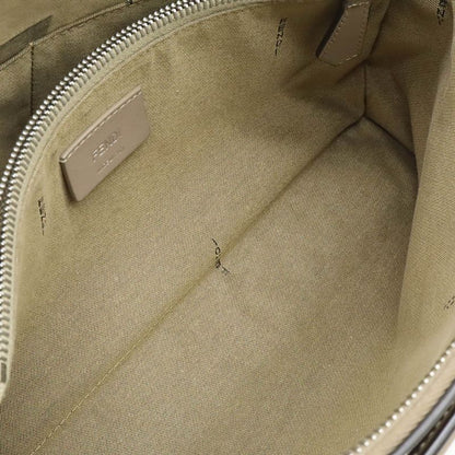 Fendi by the Way 2-Way Shoulder Bag Leather Grey Silver