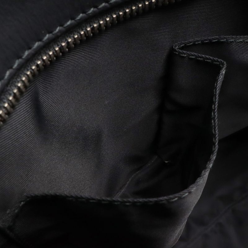Guccissima Sherry Line Shoulder Bag Rubber Coating Leather Black