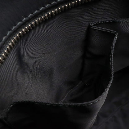 Guccissima Sherry Line Shoulder Bag Rubber Coating Leather Black
