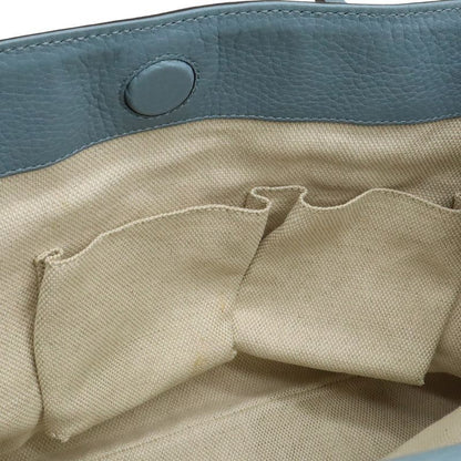 Gucci Flora Tote Shoulder Bag Semi Shoulder Floral Pattern Canvas Leather
