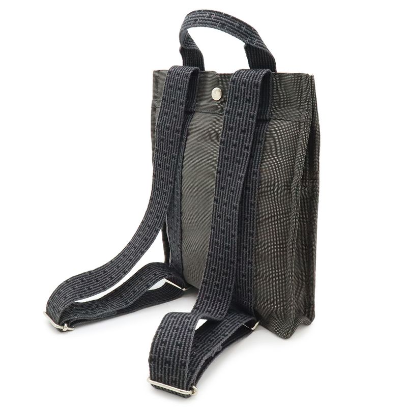 Hermes Her Line Sac a Dos PM Backpack Shoulder Bag Canvas Gray New