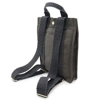 Hermes Her Line Sac a Dos PM Backpack Shoulder Bag Canvas Gray New