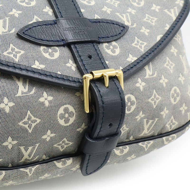 Louis Vuitton Monogram Idyle Saumur PM Shoulder Bag Crossbody Canvas Leather