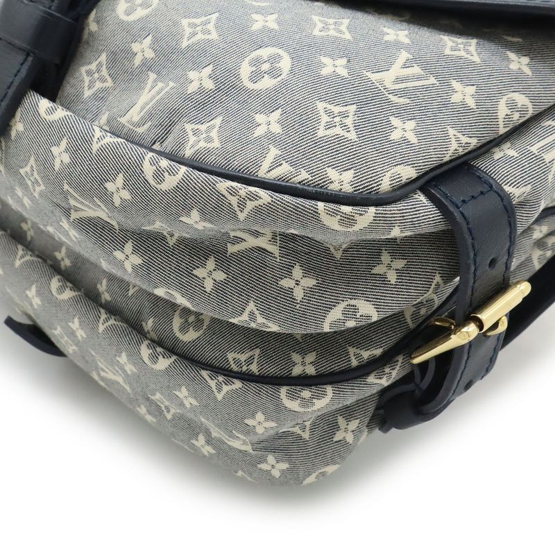 Louis Vuitton Monogram Idyle Saumur PM Shoulder Bag Crossbody Canvas Leather