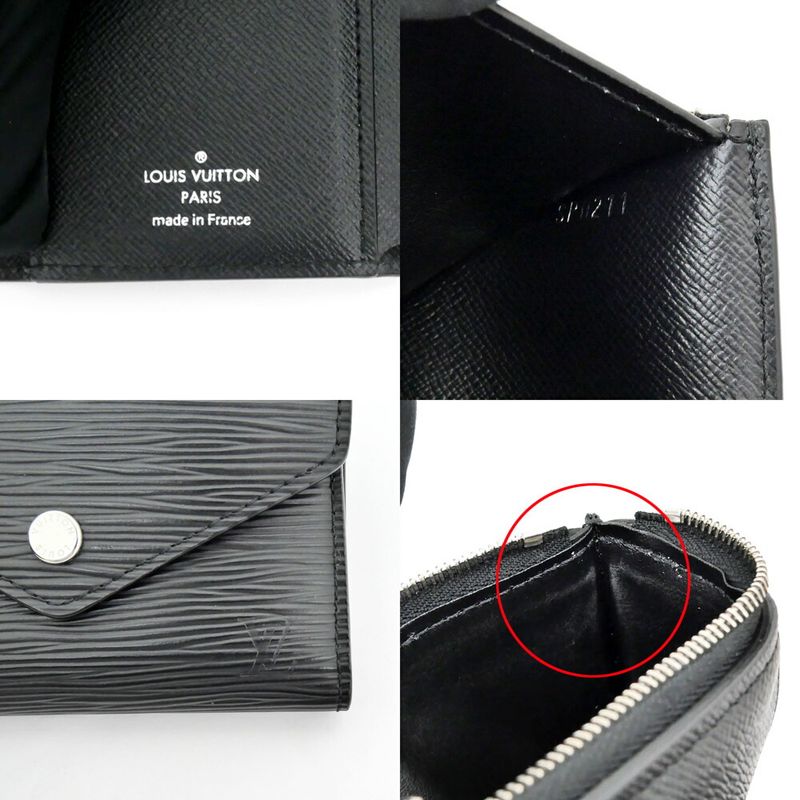 Louis Vuitton Portefeuille Victorine Epi Black Leather Wallet